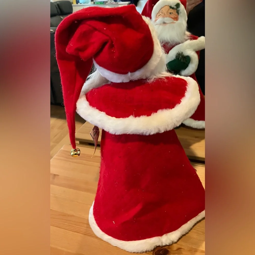EUC with Tag Annalee 20” Classic Santa with Garland Robe and Cloak #551504 2004